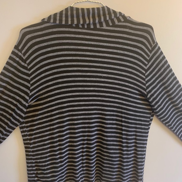 Black and Grey long sleeve cardigan, L - Picture 3 of 8